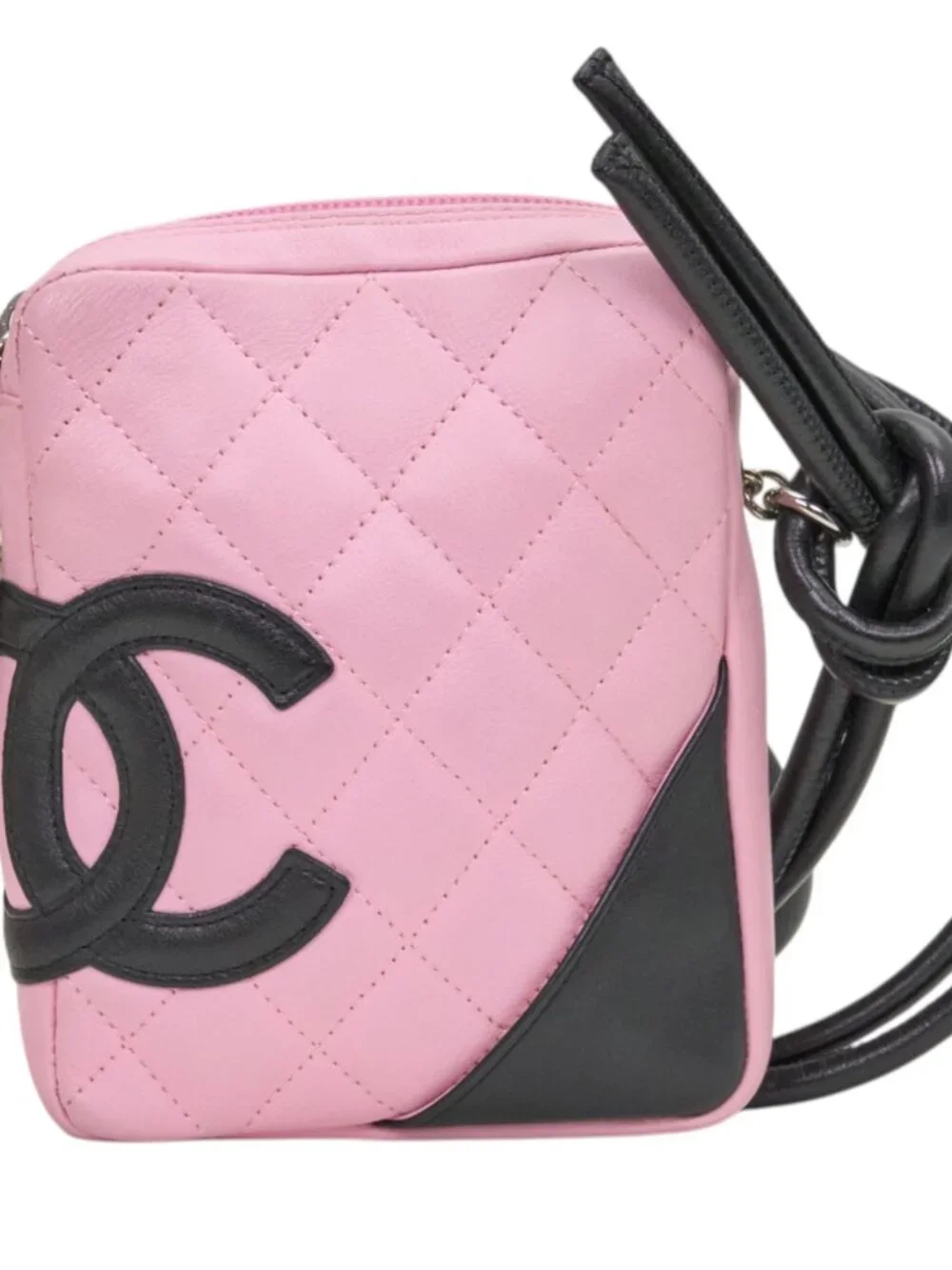 Chanel Pink Quilted Leather Cambon Crossbody
